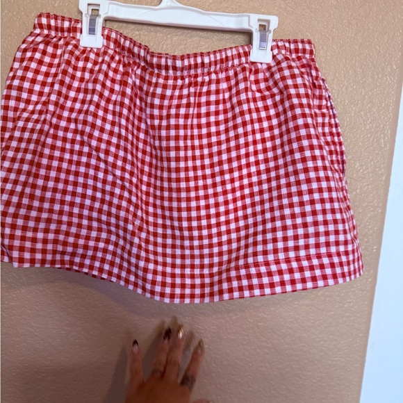 C&C California Red Checkered Skater Skirt - Picture 2 of 8